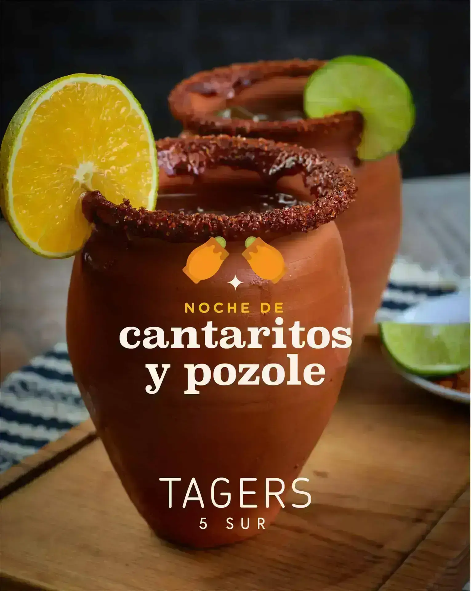 Noche de cantaritos y pozole en Tagers