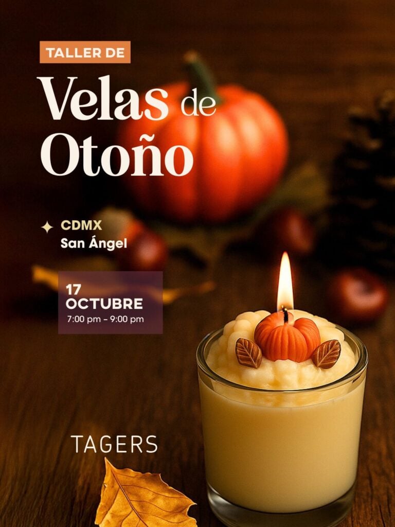 Taller: Velas de Otoño — Tagers, San Ángel (CDMX)
