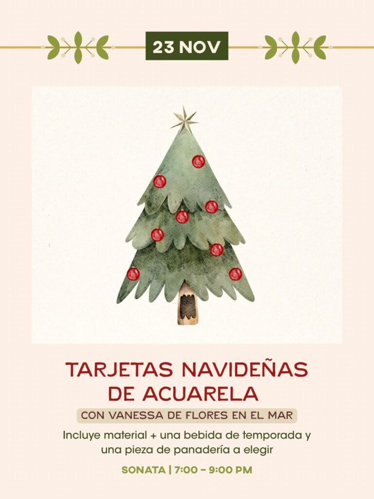 Taller: Tarjetas navideñas con acuarela — Tagers, Sonata