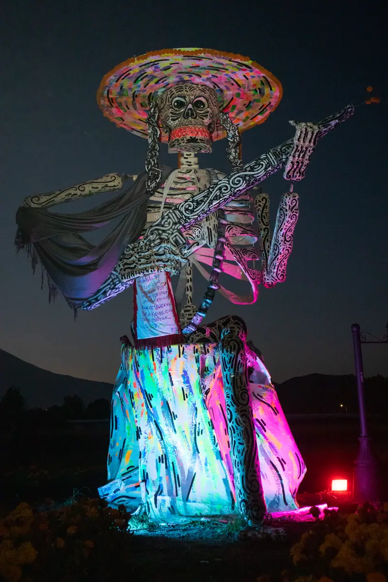 Catrina gigante del Valle de Catrinas de Atlixco
