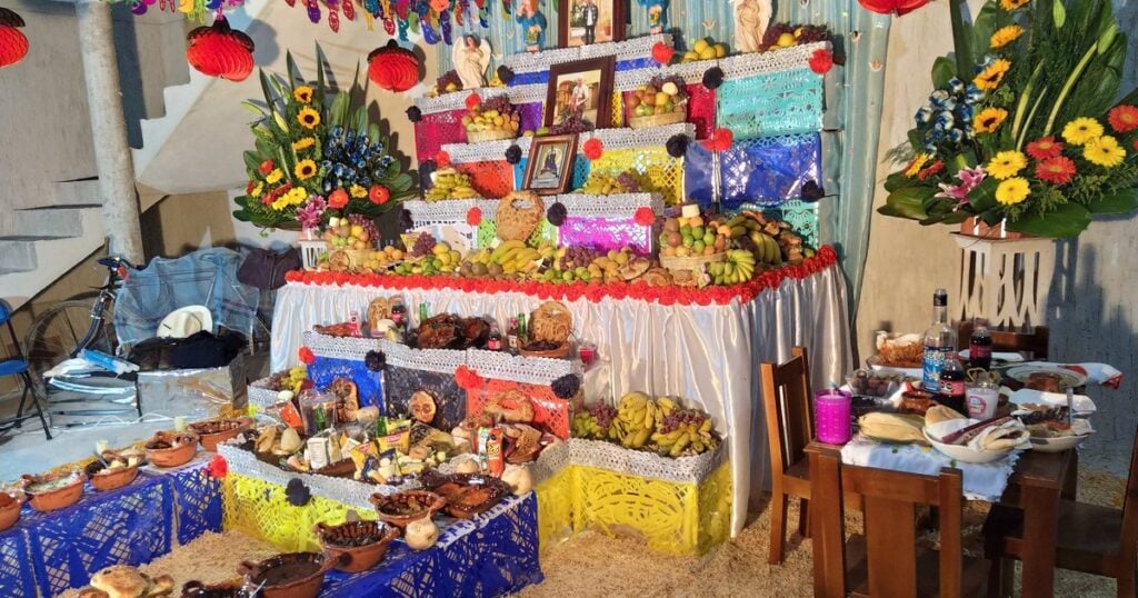 Ofrenda de Día de Muertos en Puebla