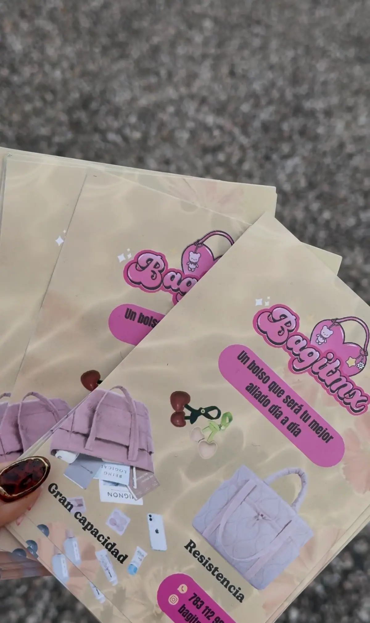 Volantes de bolsos de una de las marcas invitadas